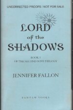 Second Sons #3: Lord of the Shadows by Jennifer Fallon (Uncorrected Proof)