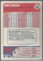#167 Benito Santiago 1990 Fleer - Image 2