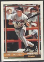 #268 Brady Anderson 1992 Topps Baseball Card (NM)