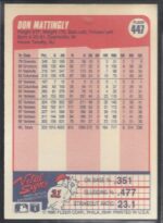 #447 Don Mattingly 1990 Fleer - Image 2