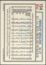 #154 Hensley Meulens 1992 Topps - Image 2