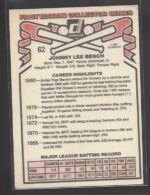 # 62 Johnny Bench 1981 Donruss Baseball Card (Grade: NM) - Image 2