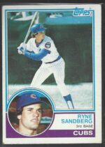 # 83 Ryne Sandberg 1983 Topps Baseball Card Baseball Card (Grade: NM, Rookie)