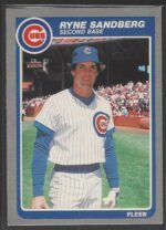 #65 Ryne Sandberg 1985 Fleer Baseball Card Baseball Card (Grade: NM)