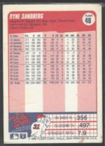 # 40 Ryne Sandberg 1990 Fleer - Image 2