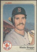#179 Wade Boggs 1983 Fleer Baseball Card (Grade: NM, Rookie)