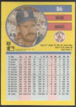 # 86 Wade Boggs 1991 Fleer Baseball Card (Grade: NM) - Image 2