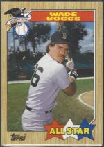 #608 Wade Boggs All Star 1987 Topps Baseball Card (Grade: NM)