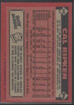 #340 Cal Ripken Jr. 1986 Topps - Image 2
