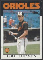 #340 Cal Ripken Jr. 1986 Topps Baseball Card (Grade: VG)