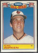 5 of 22 All Star Cal Ripken Jr. 1986 Topps Baseball Card