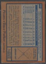 #560 Dave Parker 1978 Topps Baseball Card (Grade: Nrmt) - Image 2