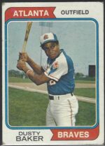 #320 Dusty Baker 1974 Topps Baseball Card (Grade: Ex)