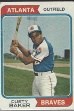 #320 Dusty Baker 1974 Topps Baseball Card (Grade: Ex)