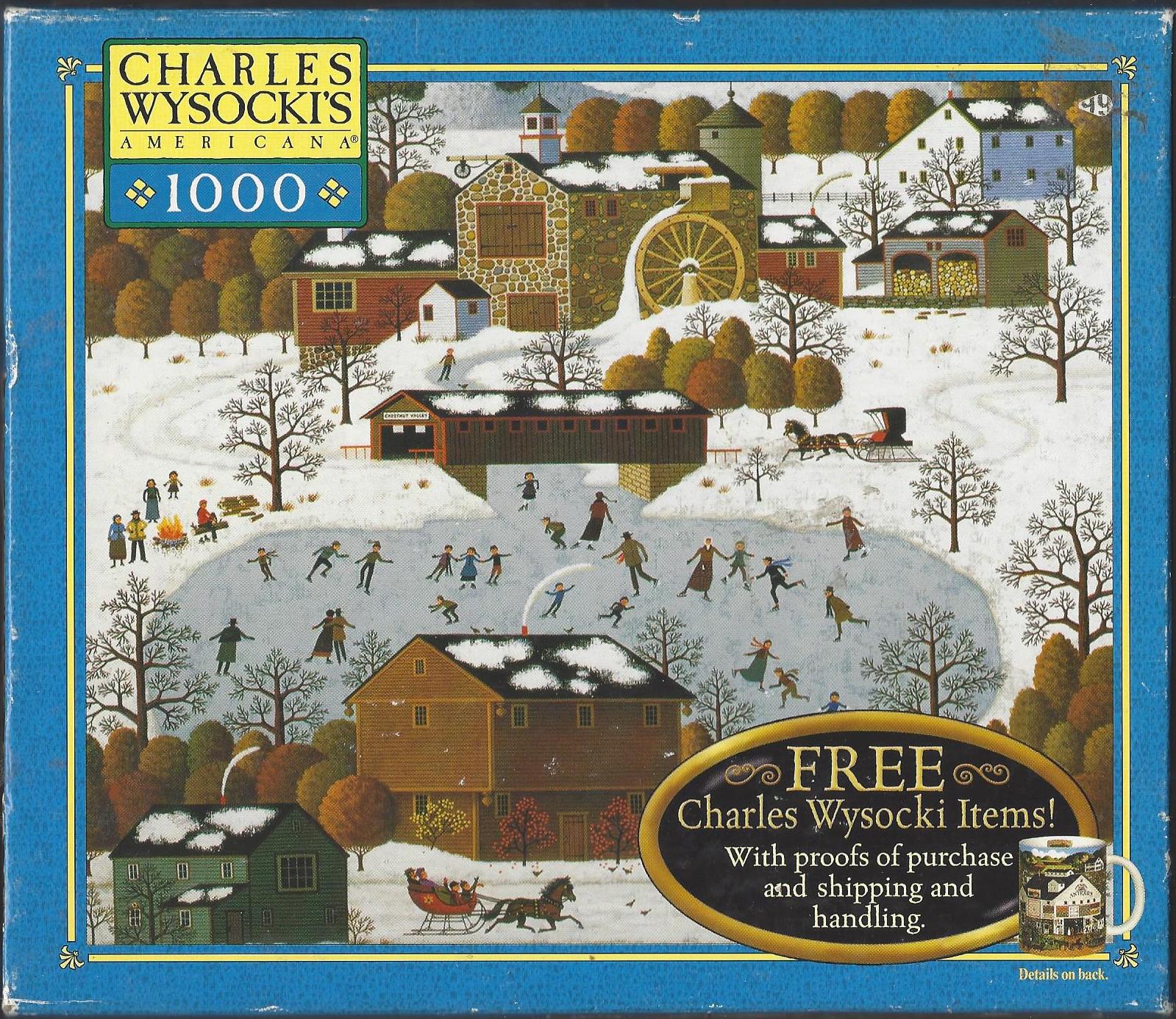 Charles Wysocki - Amish Neighbors - 1000 Piece puzzle - Used