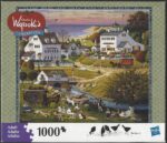 Charles Wysocki 1000 pc puzzle Riverside Family Reunion 2004 Used