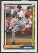 #222 Jaime Navarro 1992 Topps Baseball Card (Ungraded)