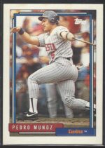 #613 Pedro Munoz 1992 Topps Baseball Card (Ungraded)