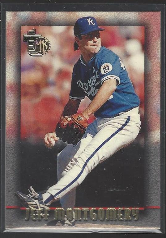 # 89 Jeff Montgomery 1995 Topps Embossed