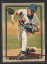 Embossed #124 Bret Saberhagen 1995 Topps Baseball Card (Ungraded)