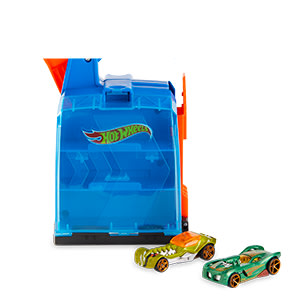 Track Builder Launcher Carrying Case Holds 6 Cars- 2 Cars Included - Image 3