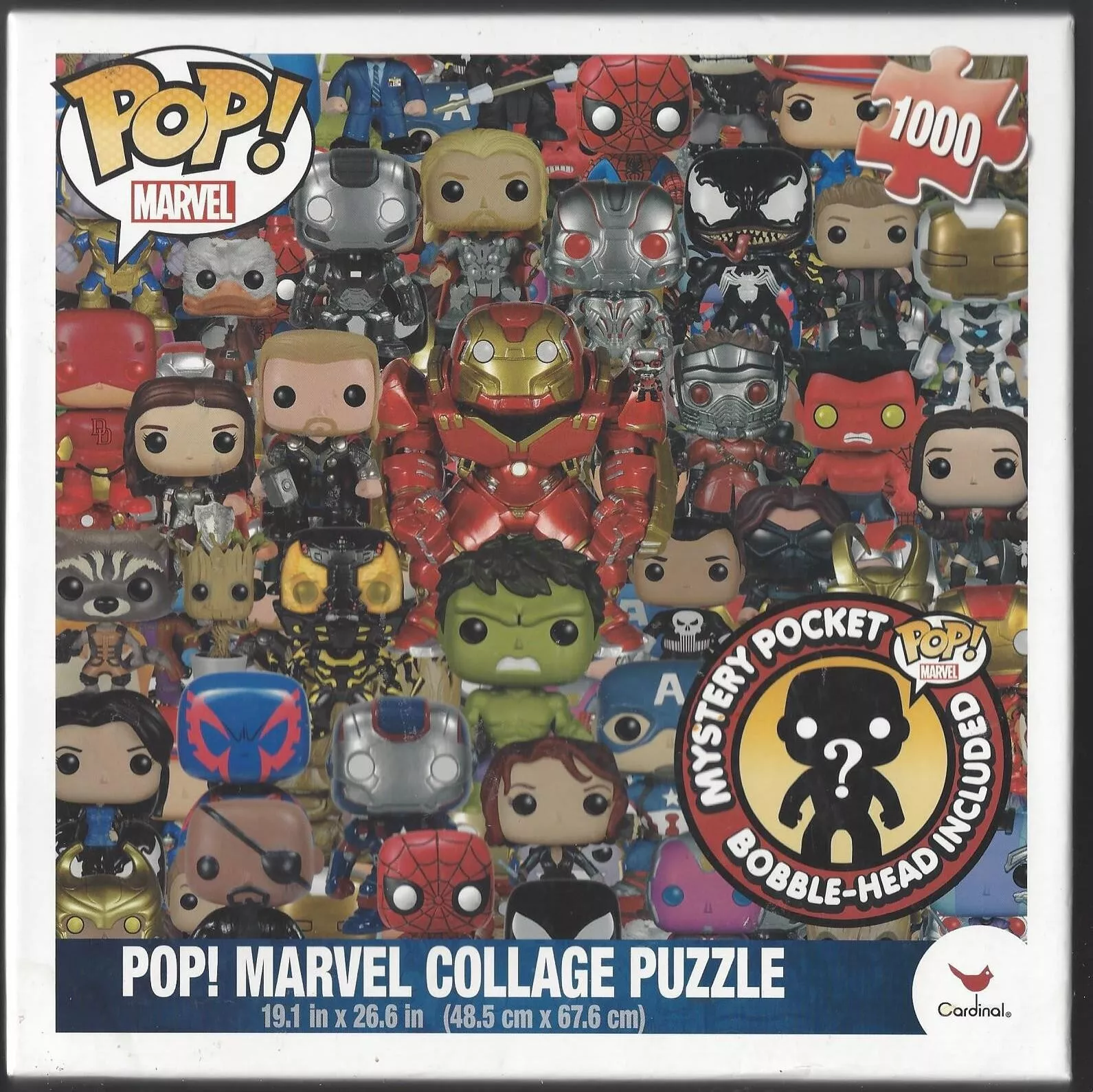 Cardinal - Pop! Marvel Collage -1000 Pc Puzzle - Used