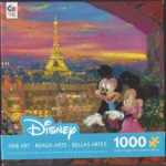 Ceaco Disney Paris Sunset 1000 pc puzzle Micky & Minnie Viewing Paris