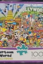 Buffalo Games - Hollywood Cartoon World - 1000 PC Puzzle - Used