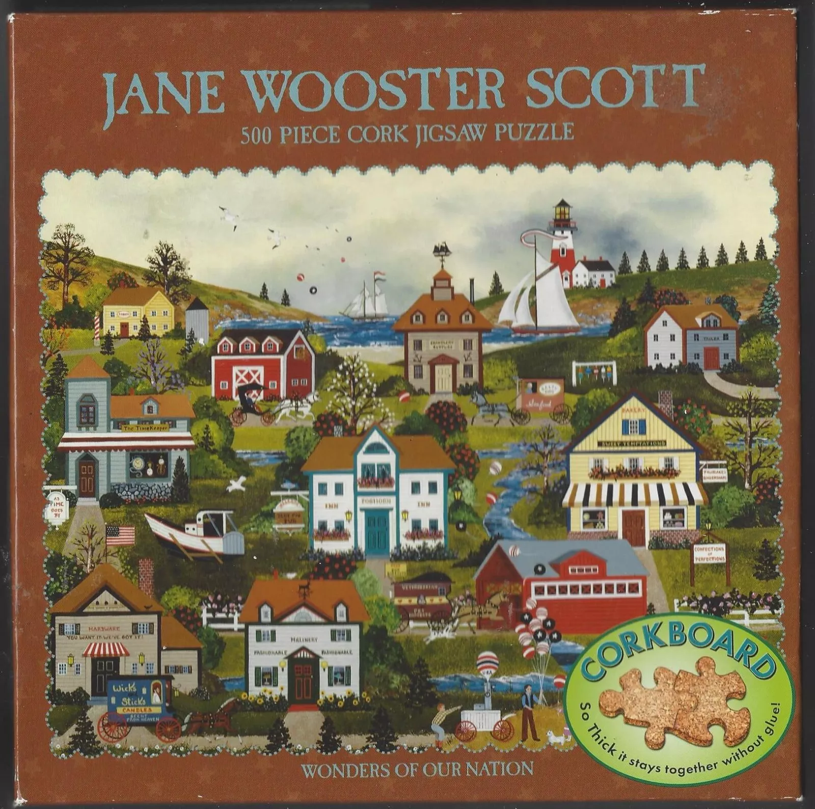 Jane Wooster Scott - Wonders Of Our Nation - Cork 500 Pc Puzzle - Used