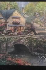 Ceaco - Silver Select - Thomas Kinkade - Summer in Cobblestone Village