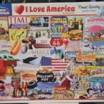 White Mountain Puzzles I Love America