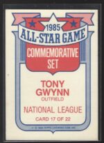 17 of 22 Tony Gwynn All Star 1986 Topps - Image 2