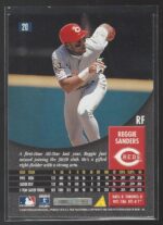 # 20 Reggie Sanders 1996 Pinnacle - Image 2