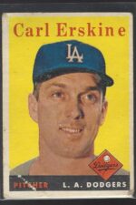 #258 Carl Erskine 1958 Topps
