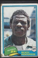 #261 Rickey Henderson 1981 Topps