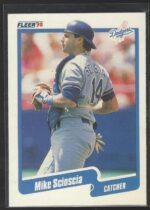 #407 Mike Scioscia 1990 Fleer