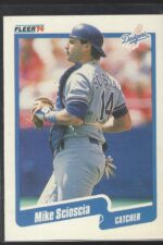 #407 Mike Scioscia 1990 Fleer