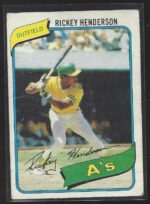 #482 Rickey Henderson 1980 Topps