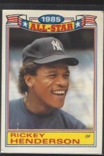 07 of 22 Rickey Henderson All Star 1986 Topps