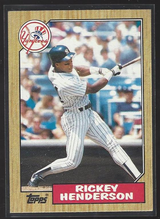#735 Rickey Henderson 1987 Topps