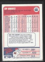 #166 Bip Roberts 1990 Fleer - Image 2