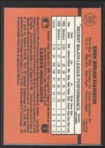 #345 Erik Hanson 1990 Donruss - Image 2