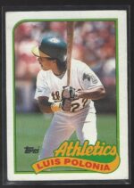 #424 Luis Polonia 1989 Topps