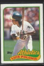 #424 Luis Polonia 1989 Topps