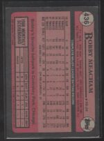 #436 Bobby Meacham 1989 Topps - Image 2