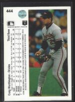 #444 Craig Worthington 1990 Upper Deck - Image 2