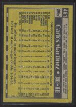 #461 Carlos Martinez 1990 Topps - Image 2