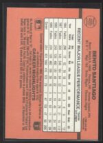 #465 Benito Santiago 1990 Donruss - Image 2