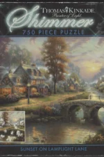 Ceaco - Sunset On Lamplight Lane by Thomas Kincaide